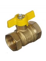 Кран для газа г-г, 3/4", ручка-бабочка, БАЗ