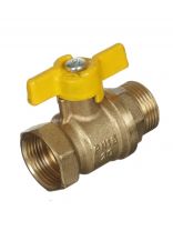 Кран для газа г-ш, 3/4", ручка-бабочка, БАЗ