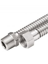 Подводка для газа 1/2''х1.8 м, г-ш, сильфон, AquaLink