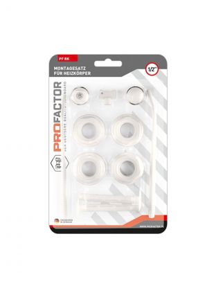 Комплект монтажный для радиатора, 1/2", 11 предметов, 2 кронштейна, ProFactor, PF RK 550