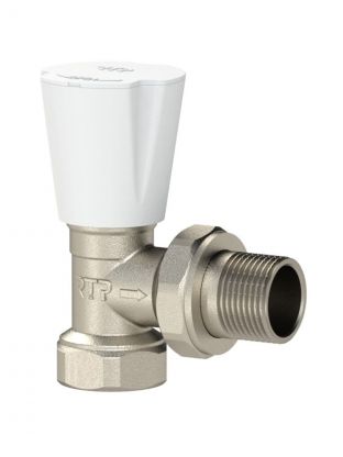 Вентиль радиаторный для воды, 1/2" (15 мм), угловой, РосТурПласт, 28500