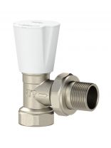 Вентиль радиаторный для воды, 1/2" (15 мм), угловой, РосТурПласт, 28500