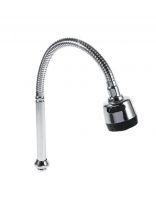 Излив смесителя для кухни, нержавеющая сталь, ИМП, гибкий излив, малый, режим аэратора, индивидуальная упаковка, ComfortFactor, 65579-10