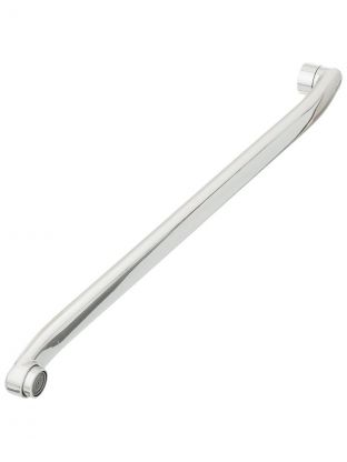 Излив смесителя для ванны, нержавеющая сталь, ИМП, S-плоский излив, 35 см, индивидуальная упаковка, ComfortFactor, 53341