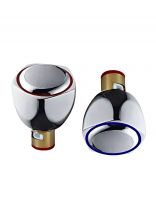 Маховик с кран-буксой латунь, 1/2 '', с керамическими вставками, в ассортименте, Frap, F0009