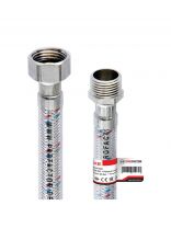 Подводка для воды 1/2"х0.5 м, г-ш, сталь, полимер, ProFactor