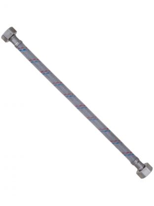 Подводка для воды 1/2"х0.3 м, г-г, латунь, полимер, AquaLine