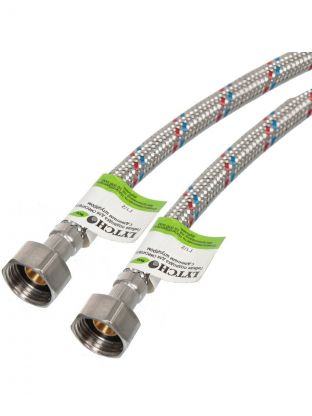 Подводка для воды 1/2"х2 м, г-г, сталь, Еco, Lytcho