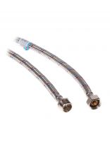 Подводка для воды 1/2"х0.3 м, г-ш, латунь, AquaLine