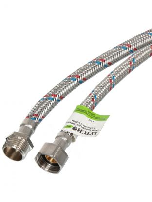 Подводка для воды 1/2"х1 м, г-ш, сталь, Еco, Lytcho