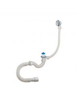 Сифон для ванны, 40х40/50, полипропилен, с выпуском, Orio, А-70089