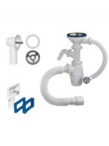 Сифон для мойки, 3" 1/2х40/50, полипропилен, универсальный, Orio, Б-4511