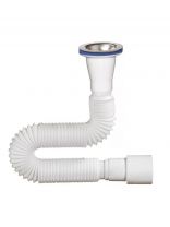 Сифон для мойки, 1400 мм, 63х40/50, полипропилен, с выпуском, Orio, А-6314