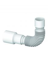 Гофра для сифона 400 мм, 40х40/50, полипропилен, Unicorn, D40