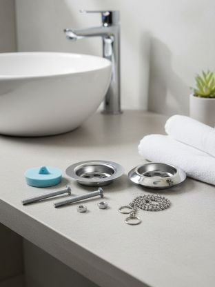 Решетка для выпуска сифона для сифона, (нержавеющие чашки+винт), Инкопласт, RK-03