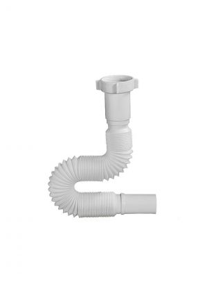 Гофра для сифона 650 мм, 1" 1/2х32, с гайкой, Orio, АС-1017