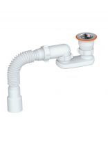 Сифон для душевого поддона, плоский, РМС, СД-П