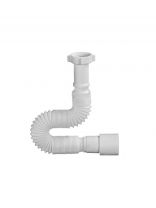 Гофра для сифона 850 мм, 1" 1/4х40/50, полипропилен, с гайкой, Orio, АС-10151