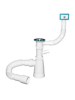 Сифон для мойки, Инкопласт, BG2280W