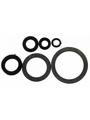 Набор прокладок сантехнических 6 шт, резина, MasterProf, Сантехник №3+, индивидуальная упаковка, ИС.130388