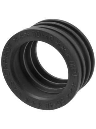 Манжета 50х40 мм, ТЭП, черная, MasterProf, индивидуальная упаковка, ИС.131605