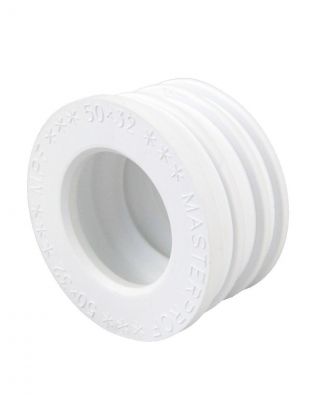 Манжета 50х32 мм, ТЭП, белая, MasterProf, индивидуальная упаковка, ИС.131687