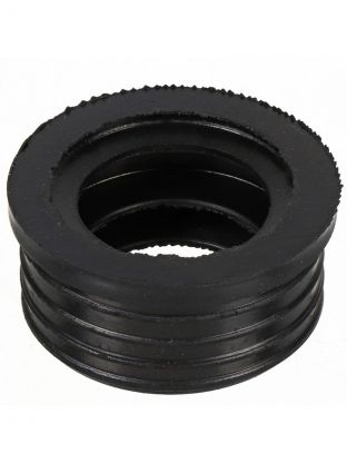 Манжета 123х110 мм, резина, черная, СантехКреп, 2.20.15.