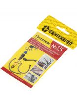 Набор прокладок сантехнических для катриджных смесителей, 7 шт, 40 мм, силикон, СантехКреп, Сантехник №15, 2.7.15.