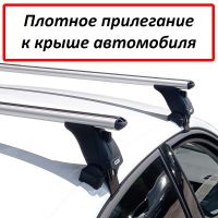 Багажник на крышу Skoda Superb B8 (2015-...), Lux, аэродинамические дуги (53 мм)