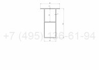 HIS-GU-12582 Направляющая профиль HIS 125х82 (6 м)