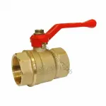 КРАН шаровый 1"1/4 (Ду32) ВР-ВР РЫЧАГ (Желтый)