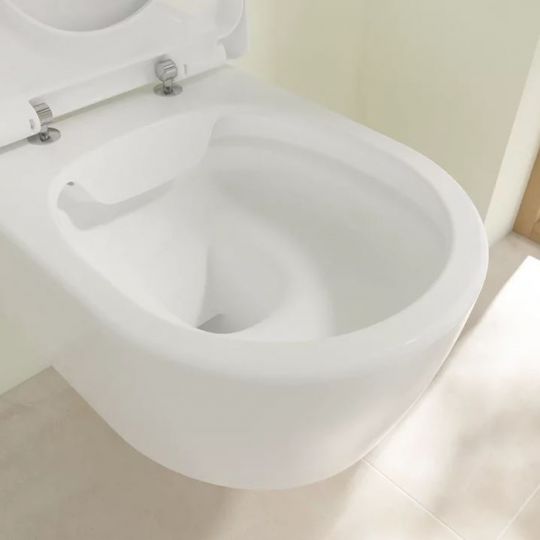 Villeroy&Boch Avento Комплект унитаз-подвесной 37x53см сиденье QuickRelease SoftClose цвет: альпийский белый 5656HR01 схема 7