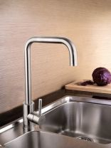 Смеситель для кухни, Frud, с картриджем, нержавеющая сталь, R40052