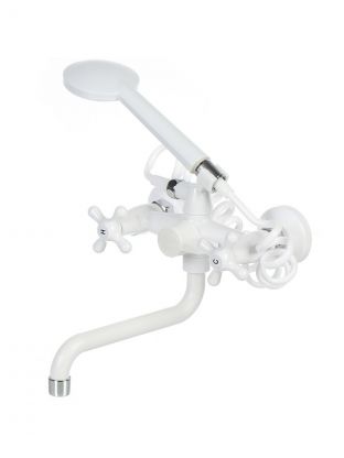 Смеситель для ванны, Эверест, с кран-буксой, пластиковый корпус, B22-3597