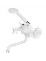 Смеситель для ванны, Эверест, с кран-буксой, пластиковый корпус, B22-3597