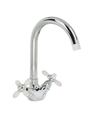 Смеситель для кухни, Aqwin, с кран-буксой, хром, A4471-7