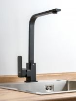 Смеситель для кухни, Aqwin, с картриджем, черный, A4006BL