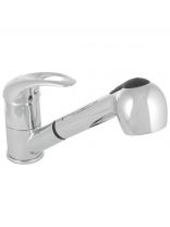 Смеситель для кухни, Frap, выдвижной излив, с картриджем, хром, F6002-B