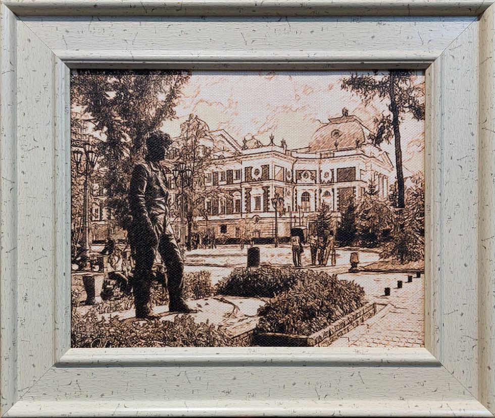 картина "Памятник А.Вампилову"