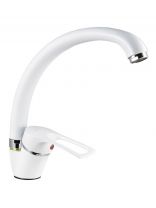 Смеситель для кухни, Juguni, с картриджем, белый, 0402.449