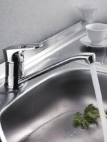 Смеситель для кухни, Frap, с картриджем, хром, F49702-B