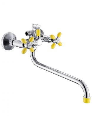 Смеситель для ванны, Эверест, с кран-буксой, желтый, B22-071B
