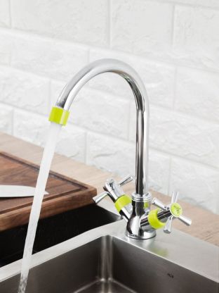 Смеситель для кухни, Frud, с кран-буксой, зеленый, R49118-6
