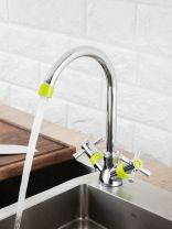 Смеситель для кухни, Frud, с кран-буксой, зеленый, R49118-6