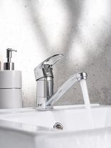 Смеситель для раковины, РМС, короткий излив, с картриджем, хром, SL52-004FB-15