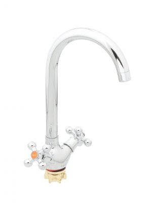 Смеситель для кухни, G.lauf, с кран-буксой, хром, QTZ4-A856