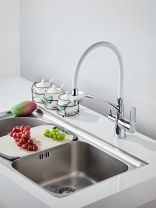 Смеситель для кухни, Potato, гибкий излив, с картриджем, с подключением к фильтру, P4077