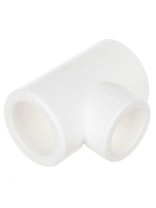 Тройник переходной полипропилен, 32х25х32 мм, белый, Valfex