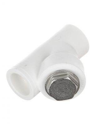 Фильтр полипропилен, d32 мм, 45 °, внутренняя/внутренняя, белый, РосТурПласт