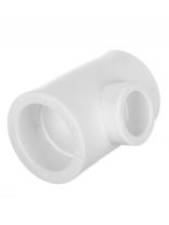 Тройник переходной полипропилен, 32х25х25 мм, белый, РосТурПласт